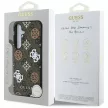 Guess 4G Printed Colored Peony Pattern MagSafe Samsung Galaxy S25 tok, barna
