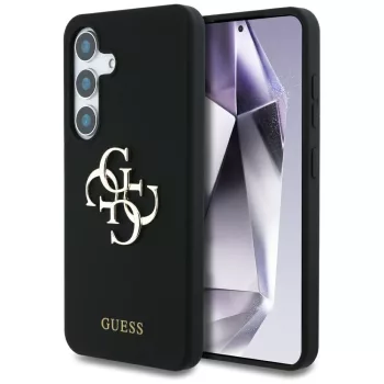   Guess Silicone Big 4G Logo Bottom Script Samsung Galaxy S25 tok, fekete