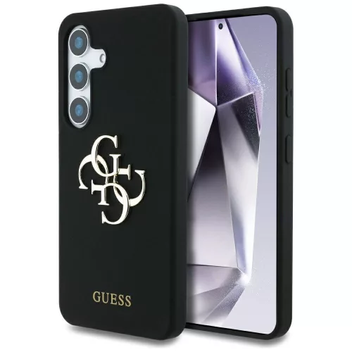 Guess Silicone Big 4G Logo Bottom Script Samsung Galaxy S25 tok, fekete