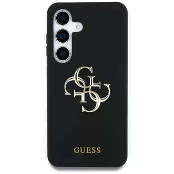   Guess Silicone Big 4G Logo Bottom Script Samsung Galaxy S25 Ultra tok, fekete