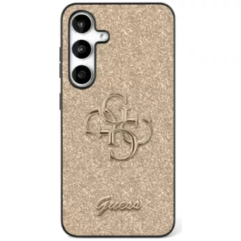   Guess Fixed Glitter Big 4G Metal LogoSamsung Galaxy S25 Plus złoty