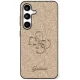 Guess Fixed Glitter Big 4G Metal LogoSamsung Galaxy S25 Plus złoty