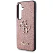 Guess Fixed Glitter Big 4G Metal LogoSamsung Galaxy S25 tok, rózsaszín