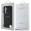 Guess Leather 4G Colored Ring Classic Logo MagSafe Samsung Galaxy S25 Plus tok, fekete