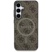 Guess Leather 4G Colored Ring Classic Logo MagSafe Samsung Galaxy S25 tok, barna