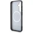 Guess Samsung Galaxy S25 GUHMS25SHG4PRTGK (Magnetic IML Metal Glitter 4G Circle Triangle) tok, fekete