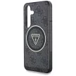 Guess Samsung Galaxy S25 Plus GUHMS25MHG4PRTGK (Magnetic IML Metal Glitter 4G Circle Triangle) tok, fekete