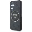 Guess Samsung Galaxy S25 Plus GUHMS25MHG4PRTGK (Magnetic IML Metal Glitter 4G Circle Triangle) tok, fekete