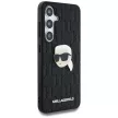 KARL LAGERFELD Samsung Galaxy S25 KLHCS25SPGKLKIPK (PU Monogram K. Head Pin) tok, fekete