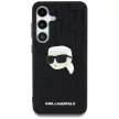 KARL LAGERFELD Samsung Galaxy S25 KLHCS25SPGKLKIPK (PU Monogram K. Head Pin) tok, fekete