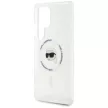 Karl Lagerfeld Button Karl Head Printed Logo MagSafe Samsung Galaxy S25 Ultra tok, fehér