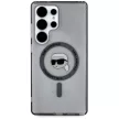 Karl Lagerfeld Button Karl Head Printed Logo MagSafe Samsung Galaxy S25 Ultra tok, fekete