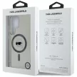 Karl Lagerfeld Button Karl Head Printed Logo MagSafe Samsung Galaxy S25 Ultra tok, fekete