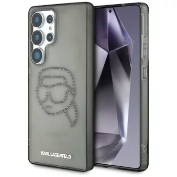   KARL LAGERFELD Samsung Galaxy S25 Ultra KLHCS25LHKHDCELK (IML Rhinestones K Head) tok, fekete
