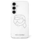 KARL LAGERFELD Samsung Galaxy S25 KLHCS25SHKHDCELT (IML Rhinestones K Head) tok, átlátszó