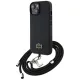 Lacoste Iconic Petit Pique Crossbody Cord MagSafe iPhone 15 tok, fekete