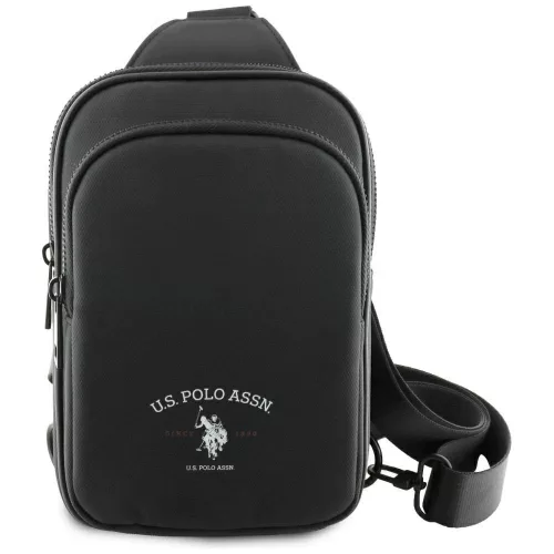 US Polo Petit Pique Crossbody Arch telefon válltáska, fekete