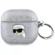 Karl Lagerfeld Monogram Karl Head AirPods 4 tok, ezüst