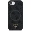GUESS iPhone 16e MagSafe GUHMPSE4P4TDPK (PU 4G Triangle Logo) tok, fekete