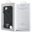 GUESS iPhone 16e MagSafe GUHMPSE4P4TDPK (PU 4G Triangle Logo) tok, fekete