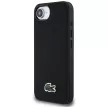 Lacoste Iconic Petit Pique Woven Logo MagSafe iPhone 16e tok, fekete