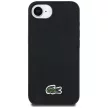 Lacoste Iconic Petit Pique Woven Logo MagSafe iPhone 16e tok, fekete