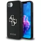 GUESS iPhone 16e GUHCPSE4PGT4MBK (PU Grained Big 4G Classic) tok, fekete