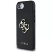 GUESS iPhone 16e GUHCPSE4PGT4MBK (PU Grained Big 4G Classic) tok, fekete