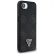 Guess Grained Hot Stamp Peony Triangle Logo MagSafe iPhone 16e tok, fekete