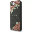 Guess 4G Flowers Print MagSafe iPhone 16e tok, fekete