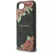 Guess 4G Flowers Print MagSafe iPhone 16e tok, fekete