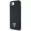 GUESS iPhone 16e MagSafe GUHMPSE4PGTSPSK (Grained PU Triangle Logo) tok, fekete
