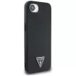 GUESS iPhone 16e MagSafe GUHMPSE4PGTSPSK (Grained PU Triangle Logo) tok, fekete