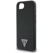 GUESS iPhone 16e MagSafe GUHMPSE4PGTSPSK (Grained PU Triangle Logo) tok, fekete