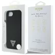GUESS iPhone 16e MagSafe GUHMPSE4PGTSPSK (Grained PU Triangle Logo) tok, fekete