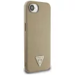 GUESS iPhone 16e MagSafe GUHMPSE4PGTSPSW (Grained PU Triangle Logo) tok, barna