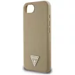 GUESS iPhone 16e MagSafe GUHMPSE4PGTSPSW (Grained PU Triangle Logo) tok, barna