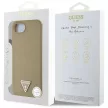 GUESS iPhone 16e MagSafe GUHMPSE4PGTSPSW (Grained PU Triangle Logo) tok, barna