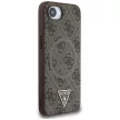 GUESS iPhone 16e MagSafe GUHMPSE4P4TDPW (PU 4G RingTriangle Logo) tok, barna