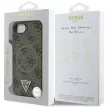 GUESS iPhone 16e MagSafe GUHMPSE4P4TDPW (PU 4G RingTriangle Logo) tok, barna