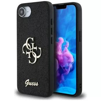   GUESS iPhone 16e GUHCPSE4HG4SGK (Fixed Glitter Big 4G) tok, fekete
