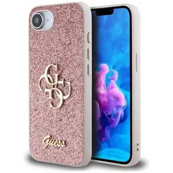   GUESS iPhone 16e GUHCPSE4HG4SGP (Fixed Glitter Big 4G) tok, rózsaszín