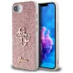 GUESS iPhone 16e GUHCPSE4HG4SGP (Fixed Glitter Big 4G) tok, rózsaszín