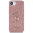 GUESS iPhone 16e GUHCPSE4HG4SGP (Fixed Glitter Big 4G) tok, rózsaszín