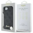 Guess HC MagSafe 4G PU Script Logo Case iPhone 16e tok, fekete