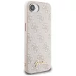 Guess HC MagSafe 4G PU Script Logo Case iPhone 16e tok, rózsaszín