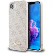 Guess HC MagSafe 4G PU Script Logo Case iPhone 16e tok, rózsaszín
