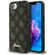 Guess Peony Script Logo MagSafe iPhone 16e tok, fekete