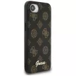 Guess Peony Script Logo MagSafe iPhone 16e tok, fekete
