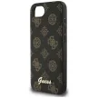 Guess Peony Script Logo MagSafe iPhone 16e tok, fekete